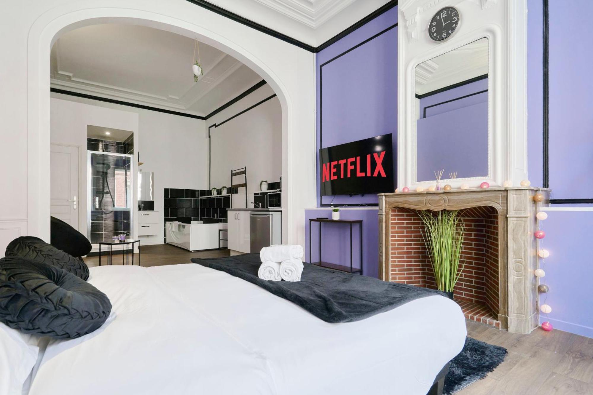 Ng Prestige - Lille L Roubaix Trichon - Balneo - Netflix - Wifi Apartment Bagian luar foto