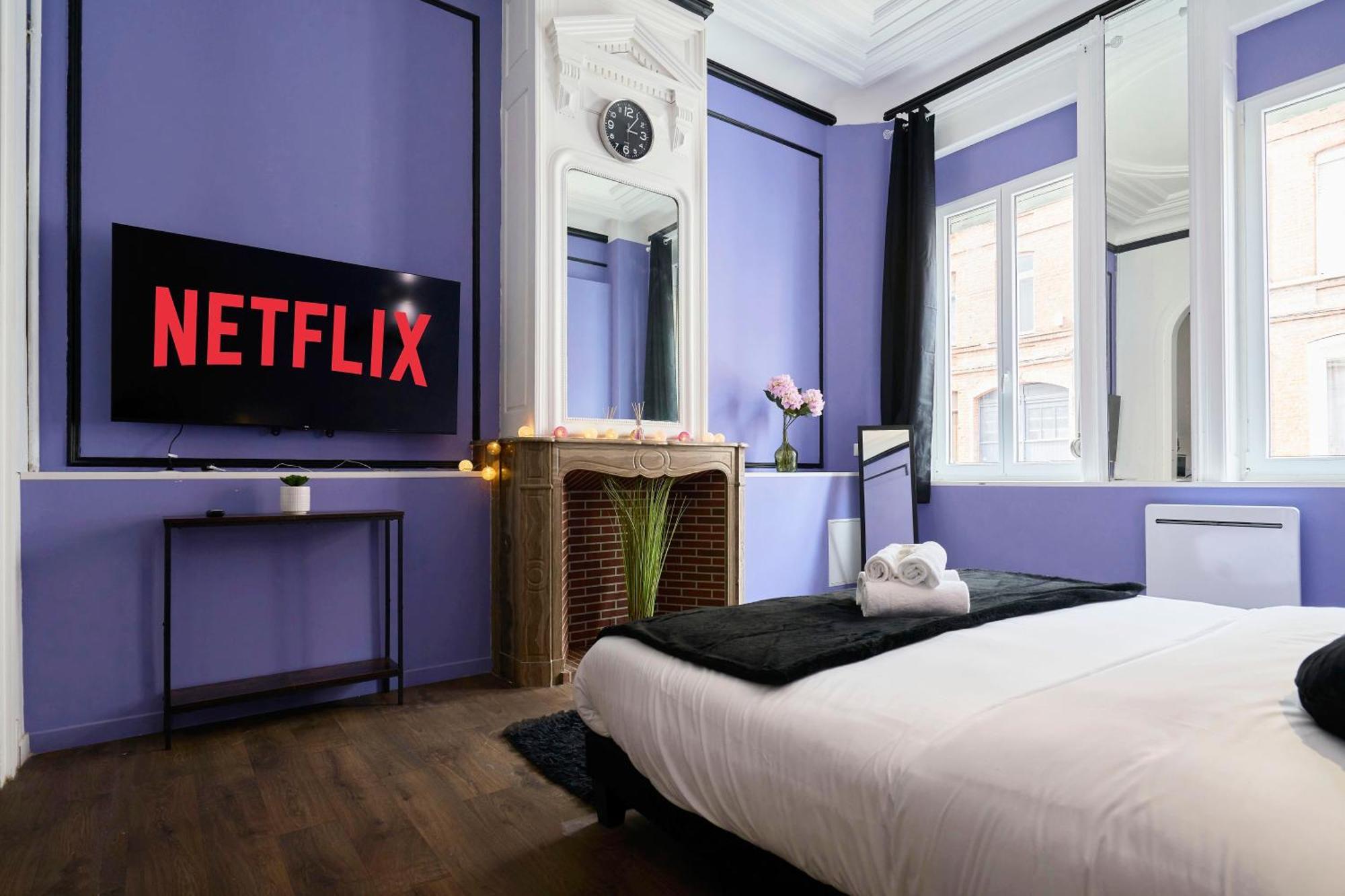 Ng Prestige - Lille L Roubaix Trichon - Balneo - Netflix - Wifi Apartment Bagian luar foto