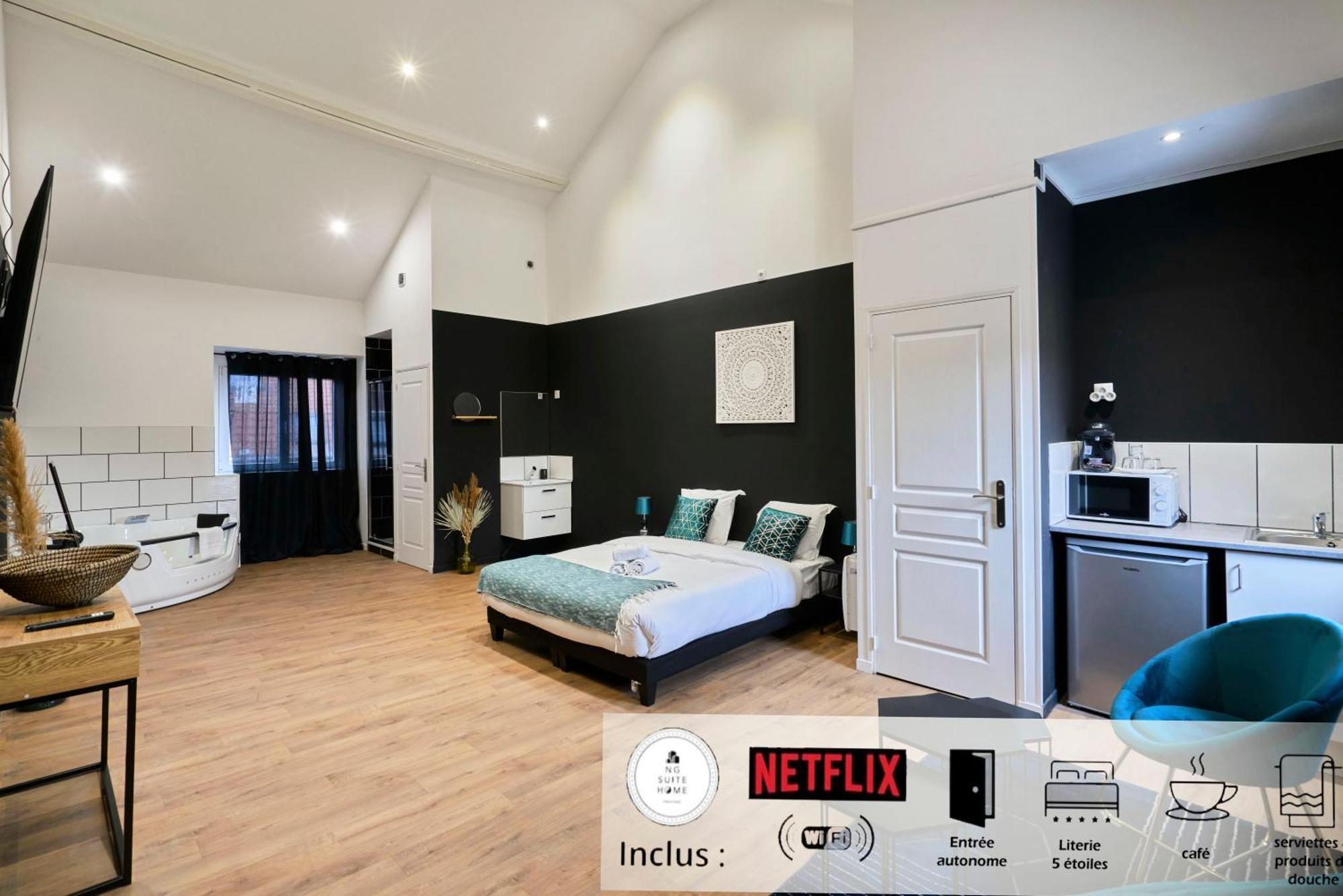 Ng Prestige - Lille L Roubaix Trichon - Balneo - Netflix - Wifi Apartment Bagian luar foto